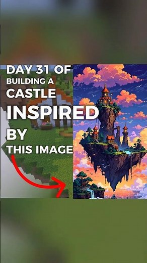 Day 31 of building a castle🏰 #minecraft #minecraftbuilding