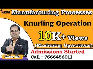 Knurling Operation | Machining Operations | Manufacturing Processes #engineering #gateexam2026