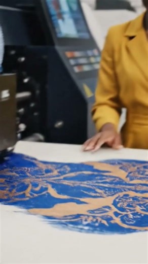 Seeing the Magic Happen: Digital Fabric Printing 🧵✨ #machine #textilefinishing