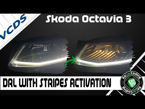 DRL WITH STRIPES | VCDS Coding | SKODA OCTAVIA 3