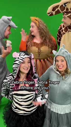 How do you do? Sing along with the animals in the Finger Family song 🦁🐘🦓🦒 #kidsoftiktok #fingerfamily #nurseryrhyme #bouncepatrol #kidstiktok #toddlertok