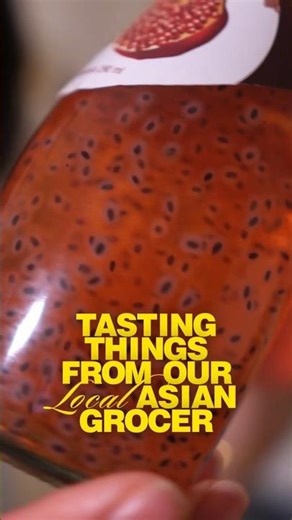 Taste testing basil seed drink