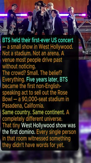 BTS First US Concert Had a Tiny Crowd — 4 Years Later It Was the Rose Bowl #bts #btsarmy #kpop