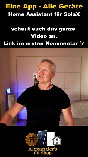 Endlich redet deine PV mit deinem Haushalt 👇👇👇 Ich hab den Home Assistant für euch so vorkonfiguriert, dass ihr das volle Potenzial eurer SolaX-Anlage nutzen könnt, inklusive Speicher, Wallbox, Strompreis-Automatik, Boiler, Wetter und mehr. Alles läuft lokal, ohne Cloud, ohne App-Chaos. Einstecken, LAN dran, IP eingeben – fertig. Damit endlich alles im Haushalt miteinander spricht. Link im ersten Kommentar 👇 | Alexander Heiling