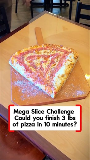 Las Vegas Mega Slice 🍕 Challenge is 10 Zany Minutes #foodies