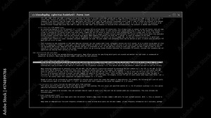 Hacker and coding element with a glitch effect Stock Video