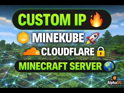 Minecraft Custom IP FREE 🔥 | Connect Domain Using Cloudflare & Minekube