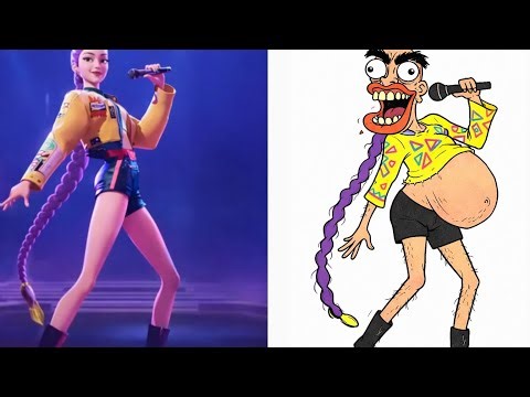 KPop Demon Hunters This Scene Is Too Funny 😂 You Will Cry Laughing (Drawing Meme)