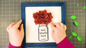 11K views · 192 reactions | Are you looking for some adorable Valentine or Spring decor? Make gorgeous 3D paper flowers on canvases by arranging them above 2D mason jars and glass vases! Get the free cut files and tutorial on my blog at: https://jennifermaker.com/paper-flower-wall-art-mason-jars-vases/ | JenniferMaker.com | Facebook