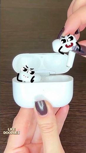 Life Doodles | Headphones sing into the microphone 😂 #lifedoodles #shorts #animation #cartoon