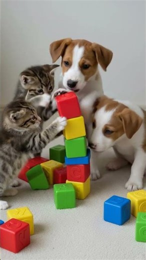 Construction Crew vs. Demolition Crew🐈🐶