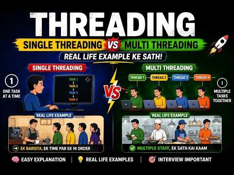 Single Thread vs Multi Thread in JavaScript | Real Life Examples