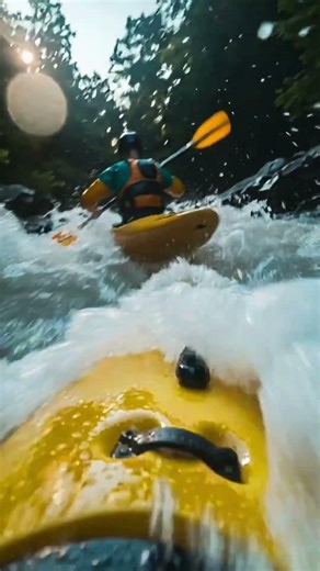 First Person POV of Pure Chaos #kayaking #whitewater #rush
