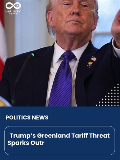 Trump’s Greenland Tariff Threat Sparks Outrage Among European Leaders President Donald Trump’s announcement of new tariffs targeting eight US allies over their opposition to his plan to acquire Greenland has triggered fierce condemnation from Europe. Starting February 1st, a 10% tariff on goods from Denmark, Norway, Sweden, France, Germany, the UK, the Netherlands, and Finland will come into effect — possibly rising to 25% by June — and will remain until a deal is reached for the “complete and t