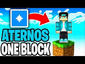 How To Make One Block Server In Aternos! - Tutorial