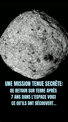 Histoires vraies | Découvertes secrètes | Révélations choc on Instagram: "DE RETOUR SUR TERRE APRÈS 7 ANS DANS L’ESPACE ET VOICI CE QU’ILS ONT DÉCOUVERT… 📅 24 septembre 2023 Une capsule traverse le ciel au-dessus du désert de l’Utah. À l’intérieur : 250 grammes de poussière noire. Vieille de 4,5 milliards d’années. Cette poussière vient de Bennu, un astéroïde primitif. La mission s’appelle OSIRIS-REx. Elle est menée par la NASA, avec des équipes scientifiques internationales. ⏳ Durée de la miss