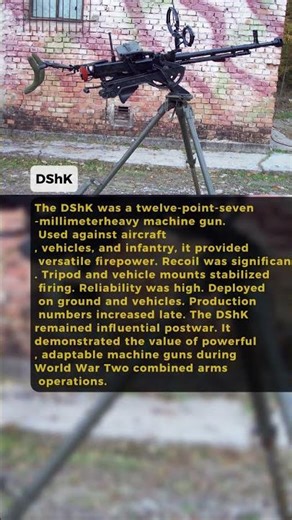 Soviet DShK Heavy
