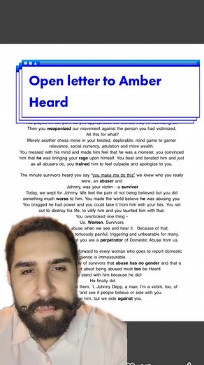 Open Letter to Amber Heard from Survivors