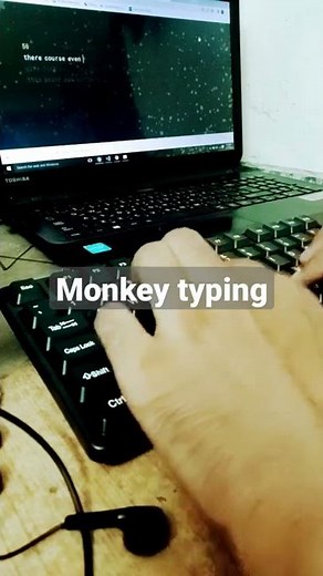 monkey typing begginer # monkey type #learning #typing