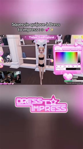 Squeezie qui joue à Dress To Impress 😂 #dresstoimpress #squeezie #roblox #humour
