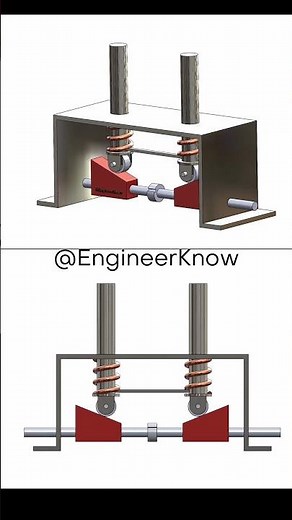Cam Suspension Mechanism #mechanicalengineering #engineering #engineer #mechanicalmechanism
