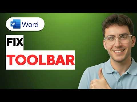 How to Fix Toolbar in MS Word [2026 Full Guide]