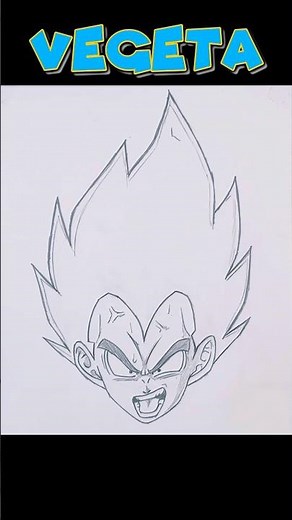 How To Draw Vegeta From Dragon Ball Z