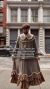 did you know men can absolutely wear skirts too #meninskirts #mencanwearskirtstoo #boysinskirts #skirtsareforeveryone #mencanwearskirts #clothinghasnogender | david ross lawn