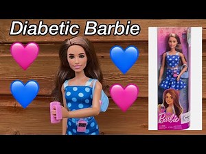 Barbie Fashionista with Type 1 Diabetes In Polka Dot Outfit Doll Unboxing + Review!!