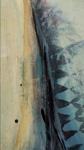 Are These Figures… or Just Shapes? | Falling Away Abstract Painting