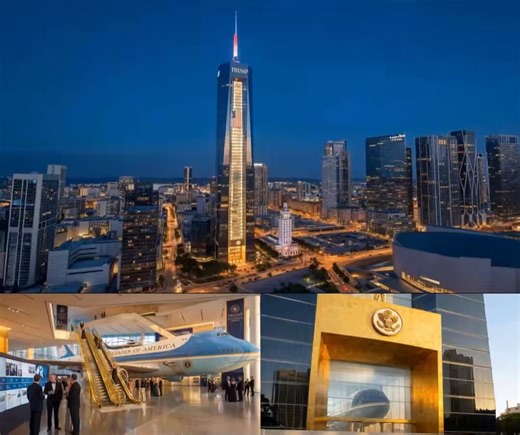 🚨 HOLY CRAP! Renderings of the new Donald J Trump Presidential Library look INCREDIBLEIt’ll be one of the tallest buildings in Miami, a full museum, fighter jets, a retiring Air Force One, and moreExactly what you’d expect out of a Trump project. Nice job, @EricTrump