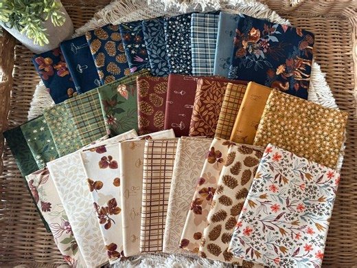 Autumn Forest Fat Quarter Bundle by Moda Fabrics | 29 Fat Quarters | Fall Fabric Bundle | Woodland Cottage Quilting Fabric | From Stash - Etsy