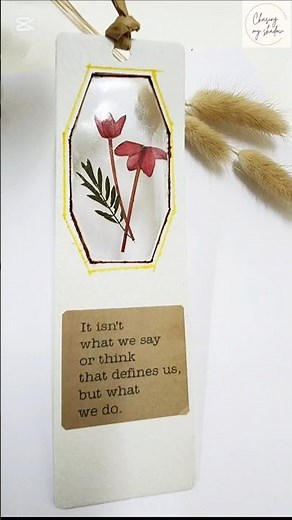 Pressed flower bookmark|How to make dried flower|Ideas bookmark#handmade #bookmark