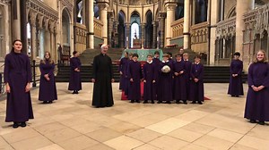 A message from Dean Robert and the Choir of Canterbury Cathedral… #ItsComingHome 🦁 🦁 🦁 The cathedral community sends our best wishes to the England football team for the #EURO2020 final on Sunday! ⚽ | Canterbury Cathedral