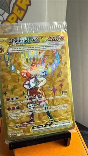Cinderace ex - SVP 163 - SEALED Stellar Crown UPC Black Star Promo Pokemon Card #fypシ゚viral #reels