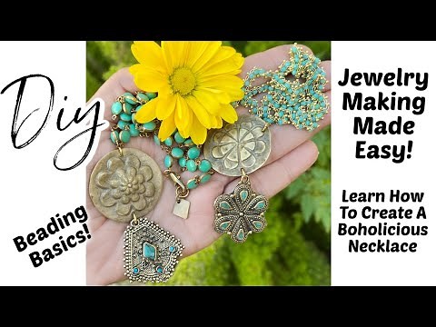 Beading Basics! Jewelry Making Made Easy! Create This DIY Bohemian Boho Necklace!