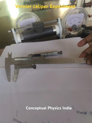 How to Read a Vernier Caliper (Easy Method) #verniercaliper #physicspractical #physicsshorts