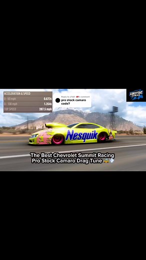The Best Chevrolet Summit Racing Pro Stock Camaro Drag Tune  #fh5 #forzahorizon5 #prostockcamaro #drag #fh5tune | Lukeytac Gaming | Facebook