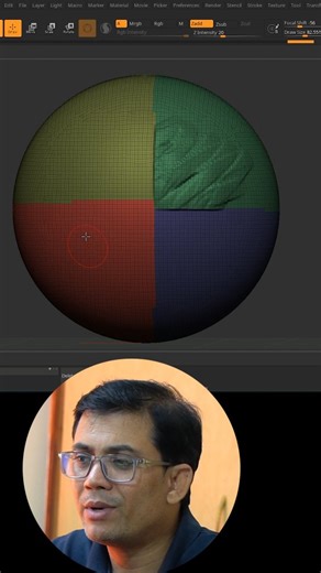 Reins Academy on Instagram: "Mask by Polygroup Zbrush Tips #reinsacademy #vishalrein"