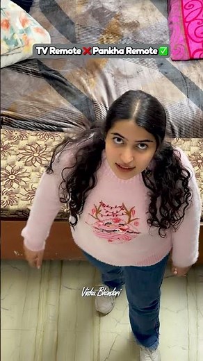TV Remote ❌ Pankha Remote ✅ #shortsfeed #funnyshorts #shorts #remote #tv