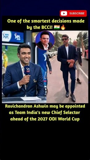 R Ashwin बनेंगे Team India के Chief Selector? 😱 | 2027 World Cup से पहले बड़ा बदलाव!