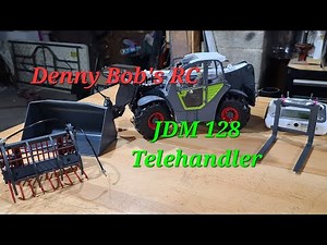 Unboxing My 1/14 JDM 128 RC Telescoping Hydraulic Forklift Claas Scorpion Telehandler
