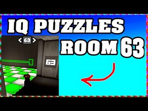 ROOM 63 IQ PUZZLES Roblox Walkthrough [Full Guide English]