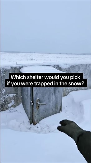 Which shelter would you pick if you were trapped in the snow? Snowfield Shelter Ep. 1#shelter #survival #asmr #ai #satisfying