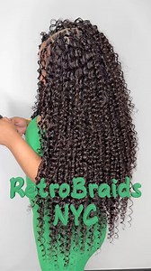 665K views · 9.3K reactions | Goddess Braids - Deep Wave HUMAN HAIR  (Size: Smedium, Length: Waist) #braids #goddessbraids #nycbraider | RetroBraidsNYC | Facebook