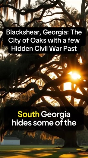 Blackshear, Georgia: The City of Oaks with a Hidden Civil War Past. Blackshear may look quiet today, but this south Georgia town near the Okefenokee Swamp played a forgotten role in the Civil War prisoner system. History runs deeper here than most people realize. #BlackshearGA #CityOfOaks #GeorgiaHistory #CivilWarGeorgia #SouthGeorgia