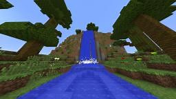 Flowing Waterfall using falling sand entities! Minecraft Map