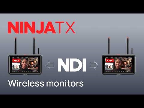 How to Send Video Wirelessly Between Atomos Ninja TX Monitors (NDI Setup)