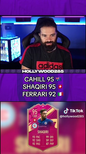 CAHILL 95 🇦🇺 SHAQIRI 95 🇨🇭 FERRARI 92 🇮🇹 #fifa23 #hollywood285 #sbc #futties