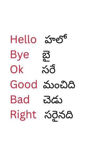 Common English Words with Telugu Meaning | Daily Used Words | Spoken English